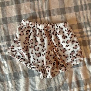 Fuzzy shein pj shorts ! rarely worn just not my size anymore